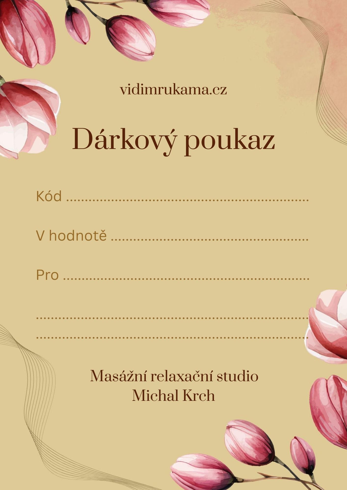 Poukaz magnolie jaro